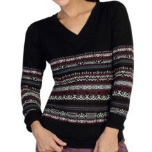 74%OFF レディースカジュアルセーター （女性用）エクスオフィシャオCafenistaジャガードセーター ExOfficio Cafenista Jacquard Sweater (For Women)画像